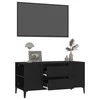 TV staliukas Televizoriaus spintelė, juodos spalvos, 102x44,5x50cm, mediena