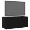 TV staliukas Televizoriaus spintelė, juoda, 80x34x36cm, apdirbta mediena