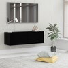 TV staliukas Televizoriaus spintelė, juoda, 100x30x30cm, apdirbta mediena