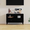TV staliukas Televizoriaus spintelė, juodos spalvos, 80x36x50cm, mediena