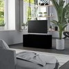 TV staliukas Televizoriaus spintelė, juoda, 80x34x36cm, apdirbta mediena