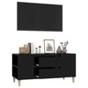 TV staliukas Televizoriaus spintelė, juodos spalvos, 102x44,5x50cm, mediena