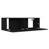 TV staliukas Televizoriaus spintelė, juoda, 100x30x30cm, apdirbta mediena