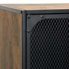 TV staliukas Televizoriaus spintelė, kaimiška ruda, 105x36x47cm, metalas/MDF