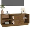 TV staliukas Televizoriaus spintelė, medaus ruda, 100x34x40cm, pušis