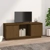 TV staliukas Televizoriaus spintelė, medaus ruda, 110,5x35x44cm, pušis