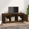 TV staliukas Televizoriaus spintelė, medaus ruda, 110,5x35x44cm, pušis