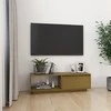 TV staliukas Televizoriaus spintelė, medaus ruda, 110x30x33,5cm, pušis