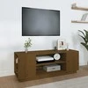 TV staliukas Televizoriaus spintelė, medaus ruda, 110x35x40,5cm, pušis