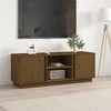 TV staliukas Televizoriaus spintelė, medaus ruda, 110x35x40,5cm, pušis