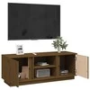 TV staliukas Televizoriaus spintelė, medaus ruda, 110x35x40,5cm, pušis