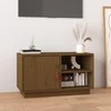 TV staliukas Televizoriaus spintelė, medaus ruda, 70x34x40cm, pušies masyvas