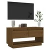 TV staliukas Televizoriaus spintelė, medaus ruda, 74x34x40cm, pušis