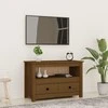 TV staliukas Televizoriaus spintelė, medaus ruda, 79x35x52cm, pušies masyvas