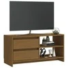 TV staliukas Televizoriaus spintelė, medaus ruda, 80x31x39cm, pušies masyvas