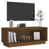 TV staliukas Televizoriaus spintelė, medaus ruda, 90x35x35cm, pušies masyvas