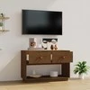 TV staliukas Televizoriaus spintelė, medaus ruda, 90x40x60cm, pušies masyvas