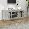 TV staliukas Televizoriaus spintelė, betono pilka, 102x35x45cm, mediena