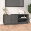 TV staliukas Televizoriaus spintelė, pilka, 105x34x40cm, pušies masyvas