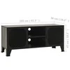 TV staliukas Televizoriaus spintelė, pilka, 105x36x47cm, metalas ir MDF