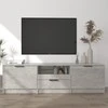 TV staliukas Televizoriaus spintelė, pilka, 140x35x40cm, apdirbta mediena