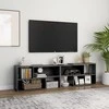 TV staliukas Televizoriaus spintelė, pilka, 149x30x52cm, apdirbta mediena
