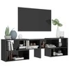 TV staliukas Televizoriaus spintelė, pilka, 149x30x52cm, apdirbta mediena