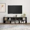 TV staliukas Televizoriaus spintelė, pilka, 149x30x52cm, apdirbta mediena
