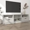 TV staliukas Televizoriaus spintelė, pilka, 150x33,5x45cm, apdirbta mediena
