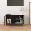 TV staliukas Televizoriaus spintelė, pilka, 70x34x40cm, pušies masyvas