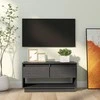 TV staliukas Televizoriaus spintelė, pilka, 74x34x40cm, pušies masyvas