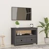 TV staliukas Televizoriaus spintelė, pilka, 79x35x52cm, pušies masyvas