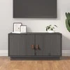 TV staliukas Televizoriaus spintelė, pilka, 80x34x40cm, pušies masyvas