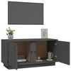 TV staliukas Televizoriaus spintelė, pilka, 80x35x40,5cm, pušies masyvas