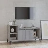 TV staliukas Televizoriaus spintelė, pilka ąžuolo, 100x35x55cm, mediena