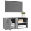 TV staliukas Televizoriaus spintelė, pilka ąžuolo, 80x31,5x36cm, mediena