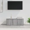 TV staliukas Televizoriaus spintelė, pilka ąžuolo, 80x34x30cm, mediena