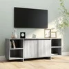 TV staliukas Televizoriaus spintelė, pilkos ąžuolo spalvos, 130x35x50cm, MDP