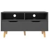 TV staliukas Televizoriaus spintelė, pilka, 90x40x48,5cm, apdirbta mediena