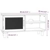 TV staliukas Televizoriaus spintelė, ruda, 80x30x40cm, pušis ir ratanas