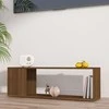 TV staliukas Televizoriaus spintelė, ruda ąžuolo, 100x24x32cm, mediena