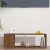 TV staliukas Televizoriaus spintelė, ruda ąžuolo, 100x24x32cm, mediena