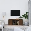 TV staliukas Televizoriaus spintelė, ruda ąžuolo, 100x35x40cm, mediena