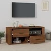 TV staliukas Televizoriaus spintelė, ruda ąžuolo, 100x35x40cm, mediena
