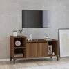 TV staliukas Televizoriaus spintelė, ruda ąžuolo, 100x35x55cm, mediena