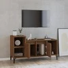 TV staliukas Televizoriaus spintelė, ruda ąžuolo, 100x35x55cm, mediena