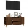 TV staliukas Televizoriaus spintelė, ruda ąžuolo, 102x44,5x50cm, mediena
