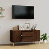 TV staliukas Televizoriaus spintelė, ruda ąžuolo, 102x44,5x50cm, mediena