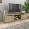 TV staliukas Televizoriaus spintelė, ąžuolo, 140x40x35,5cm, apdirbta mediena