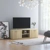 TV staliukas Televizoriaus spintelė, ąžuolo, 120x34x37cm, apdirbta mediena